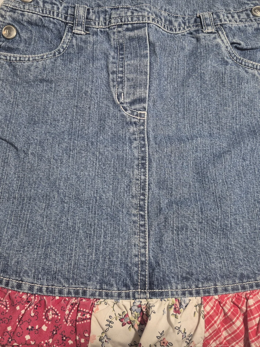 Vintage 2003 Gymboree 'Indian Summer' Size 4 Denim Overall Dress